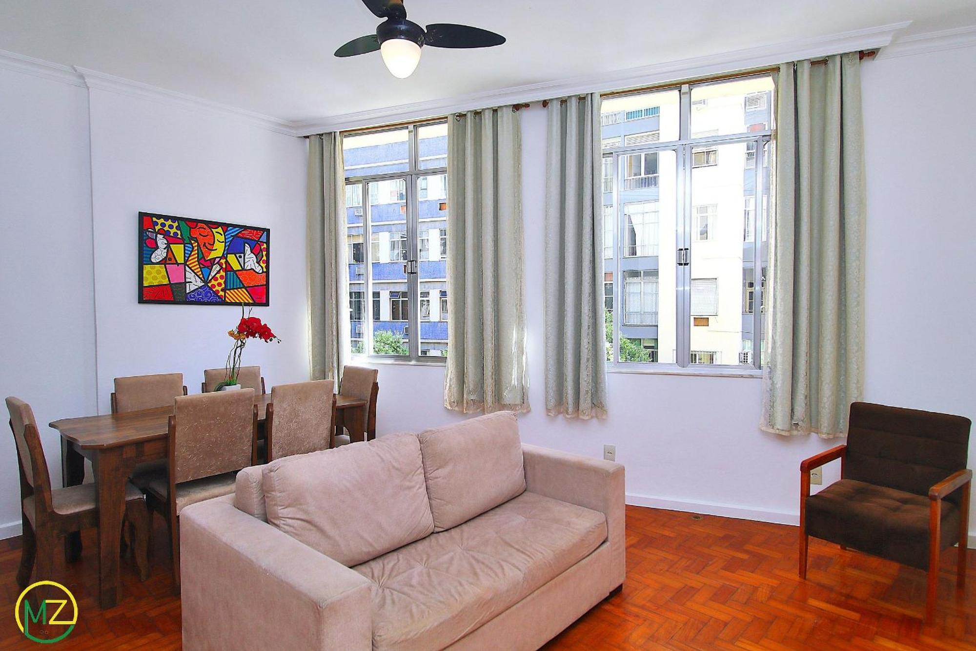 Sala E 2 Quartos Economico Em Copacabana Apartamento *