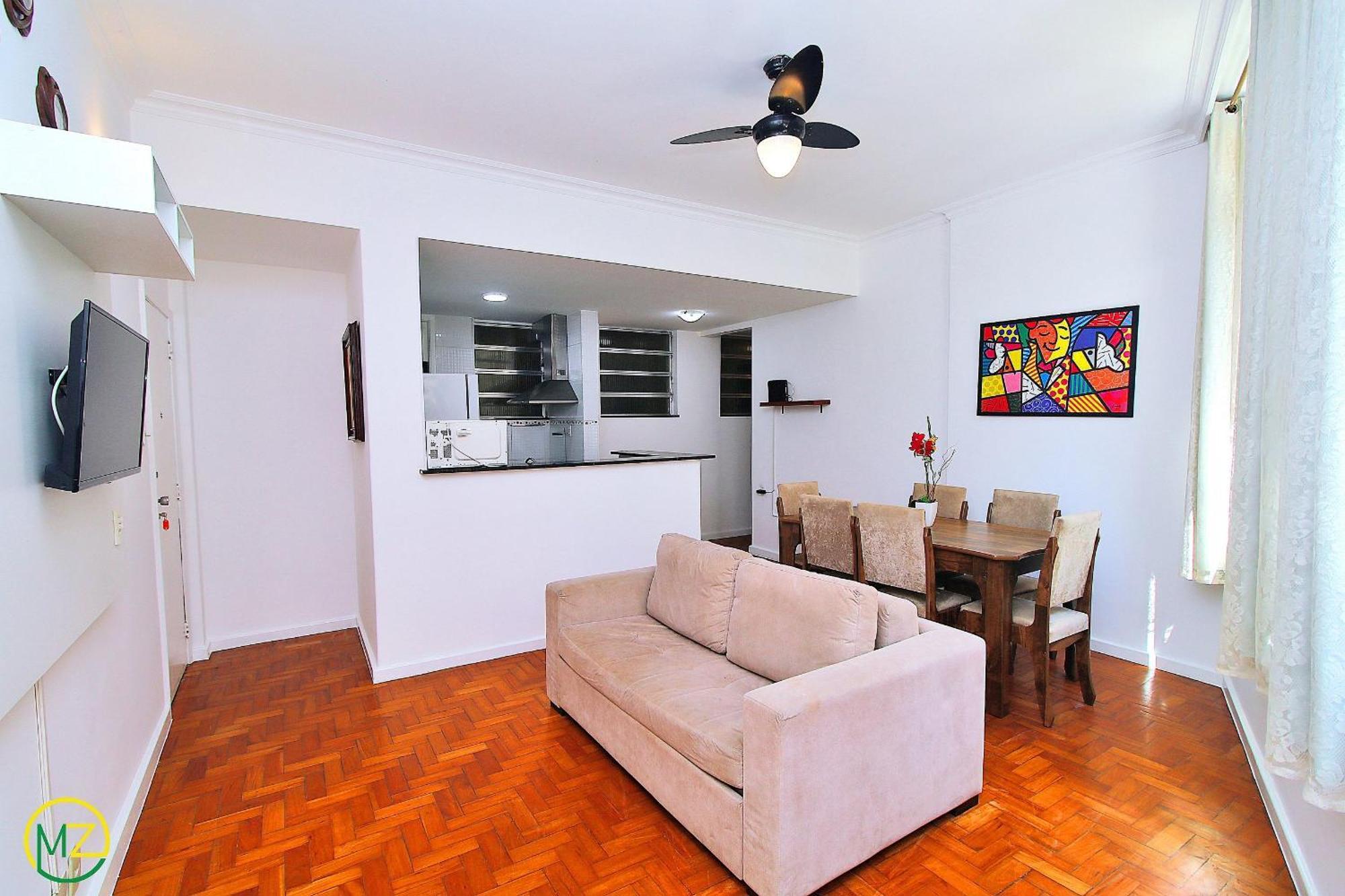 Sala E 2 Quartos Economico Em Copacabana *